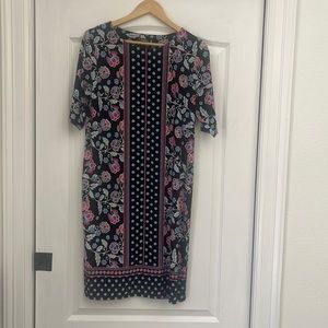 Multi color and print dress